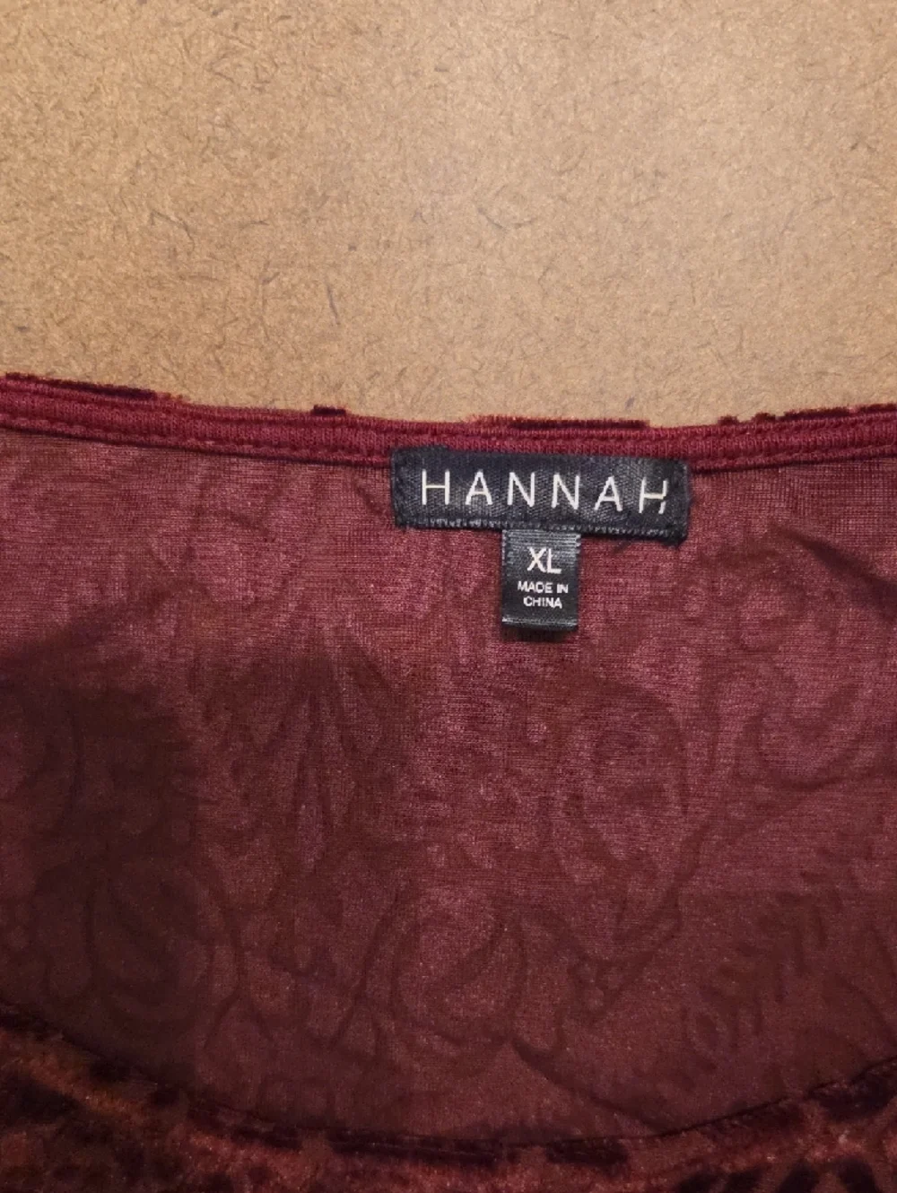 Hannah Wine Cold-Shoulder Ruffle Blouse - Picture 2 of 4